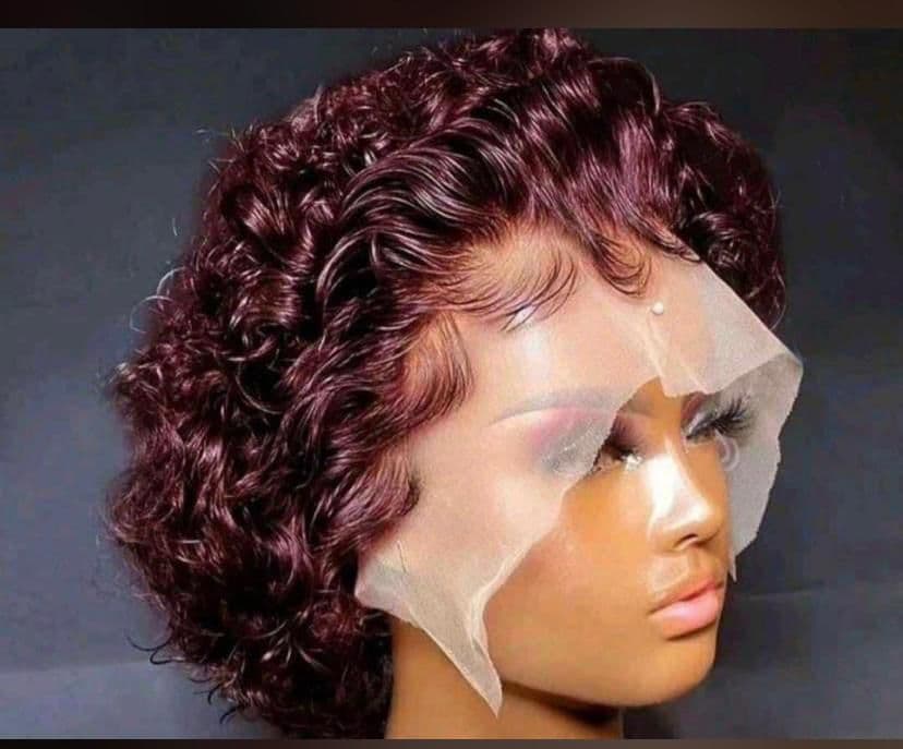 Full frontal Jerry curl human hair